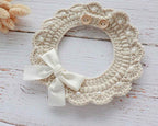 Crochet Pearl Collar - Gold/Silver