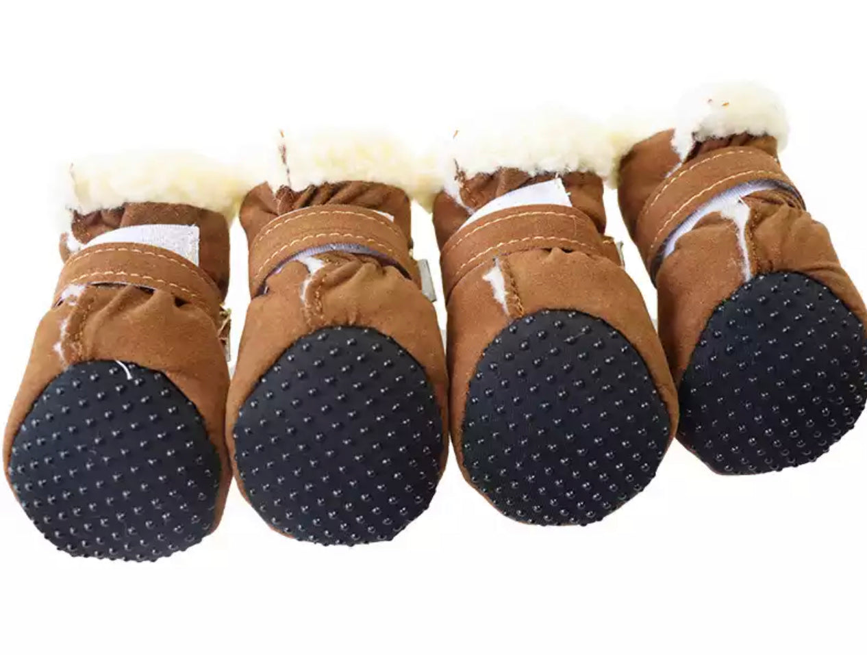 Faux Sherpa Dog Boots