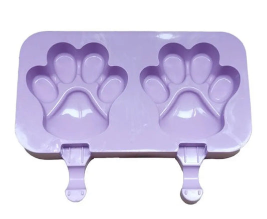 Paw Print Ice Mould - Lilac