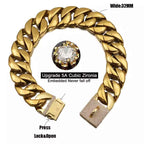 Stainless Steel Cubia Zironia Necklace Chain Collar