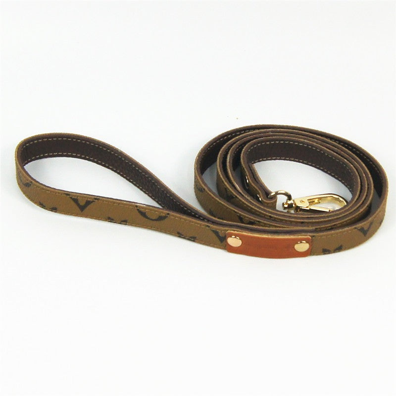 Flower Harness and Lead Set - Beige