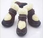 Faux Fur Booties - Brown