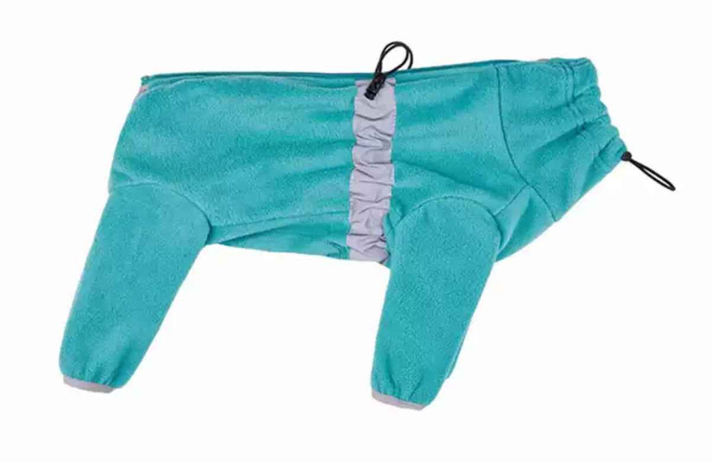 Dog Soft Fleece Jumpsuit - Aqua