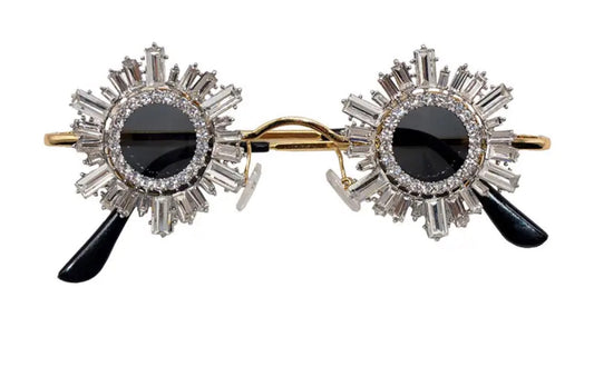 Rhinestone Sunglasses - Crystal Clear