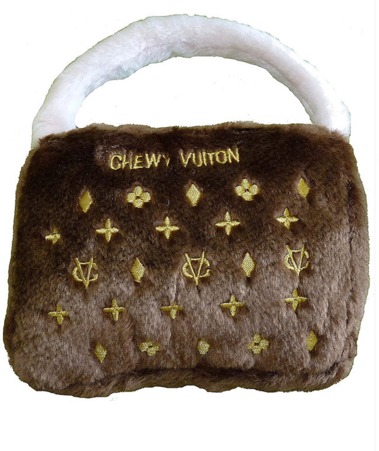 Chewy Vuiton Plush Handbag