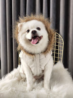 Faux Fur Collar Trim Gilet - Navy Blue