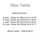 Quilted Harness & Lead Set - Black