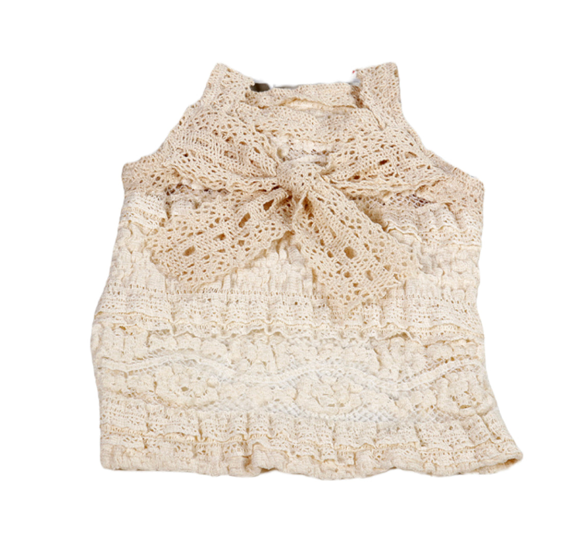 Linen Vest Top - Natural