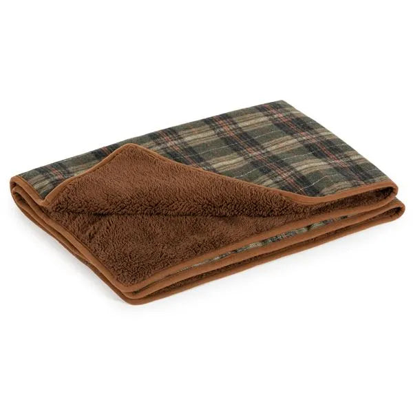 Heritage Blanket Green Check 110x72cm