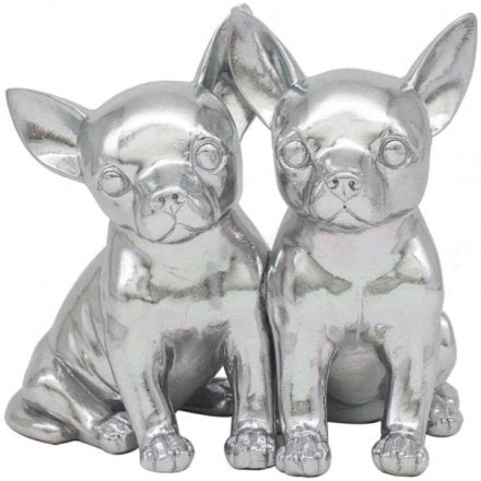 Silver Art Chihuahua Twins