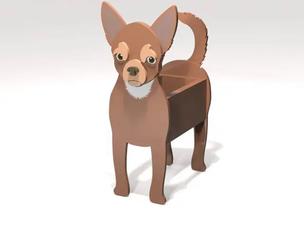 Chihuahua Garden Planter