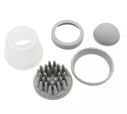 Pet Scrubber Shampoo Dispenser Silicone Brush