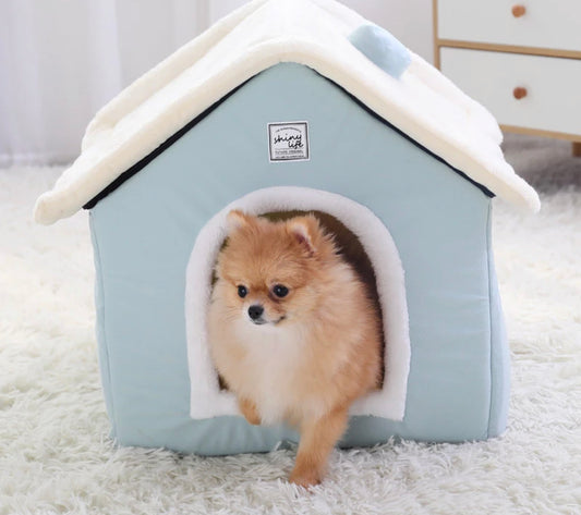 Pet House Bed - Blue