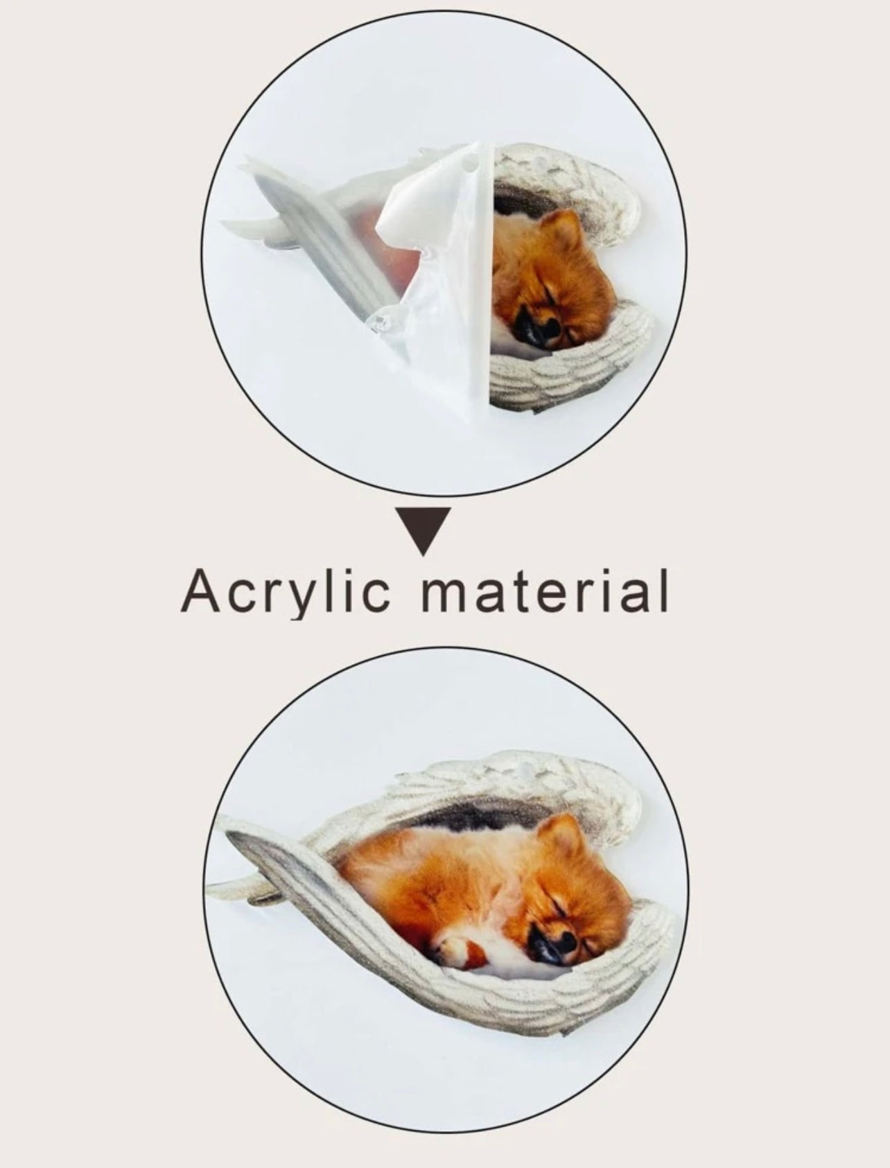 Pomeranian Angel Car Ornament