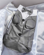 Grey Wedding Occasion Suit and Bow Tie