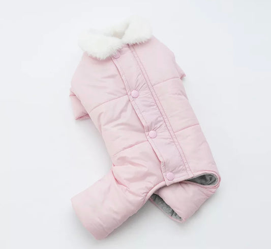 Snow Suit Jumpsuit - Pink
