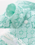 Lace Dog Jumpsuit - Mint