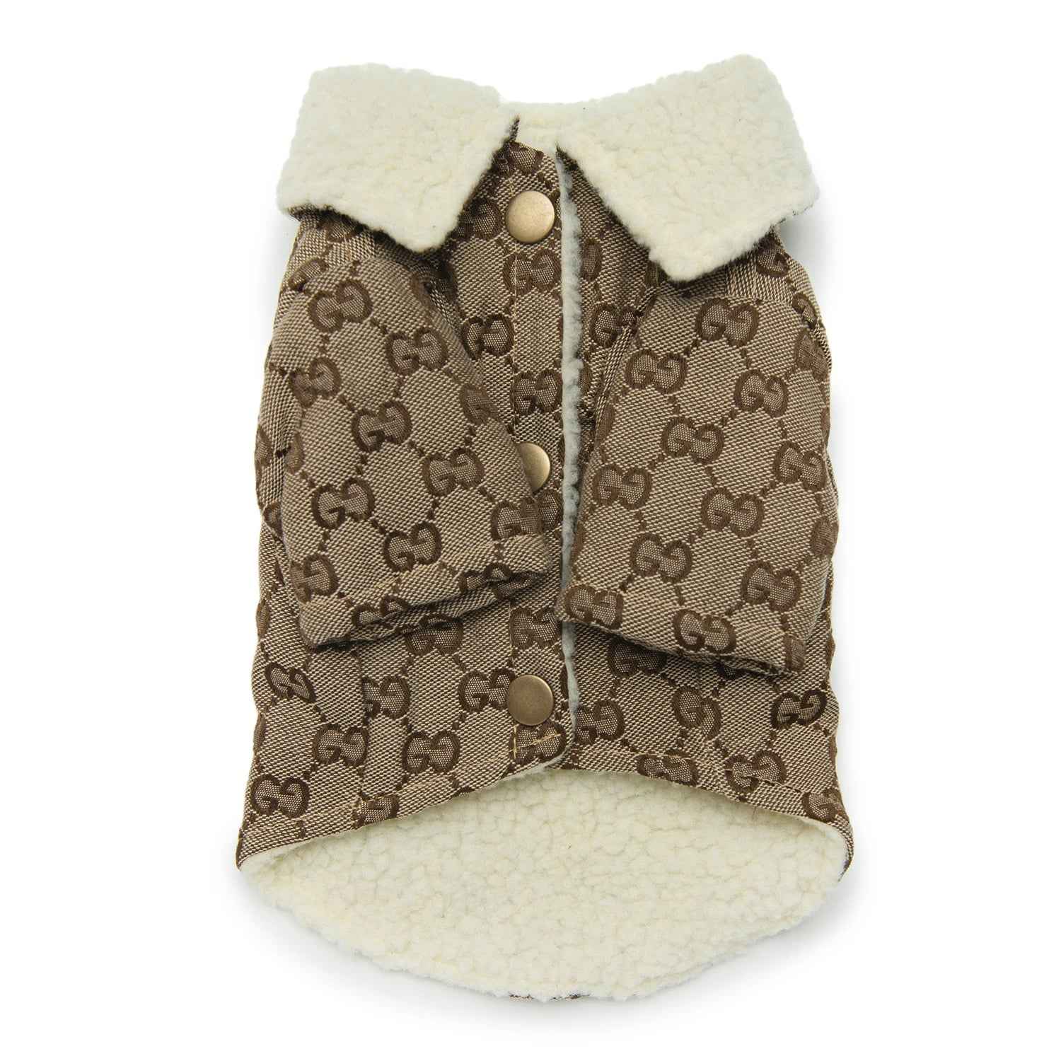 Faux Sherpa Trim Collar Jacket