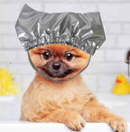 Pet Grooming Shower Cap - Silver