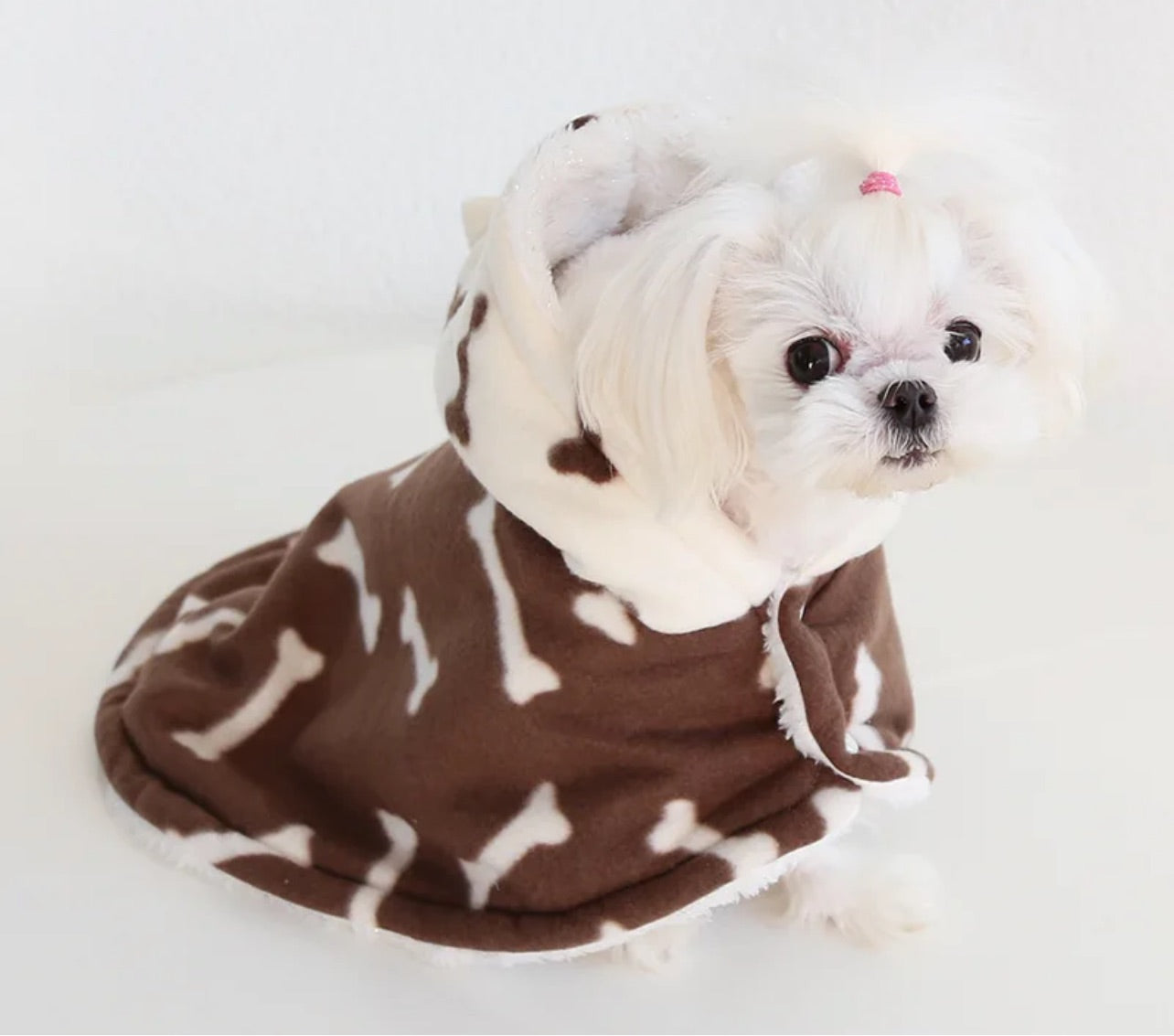 Pet Gown - White Bones