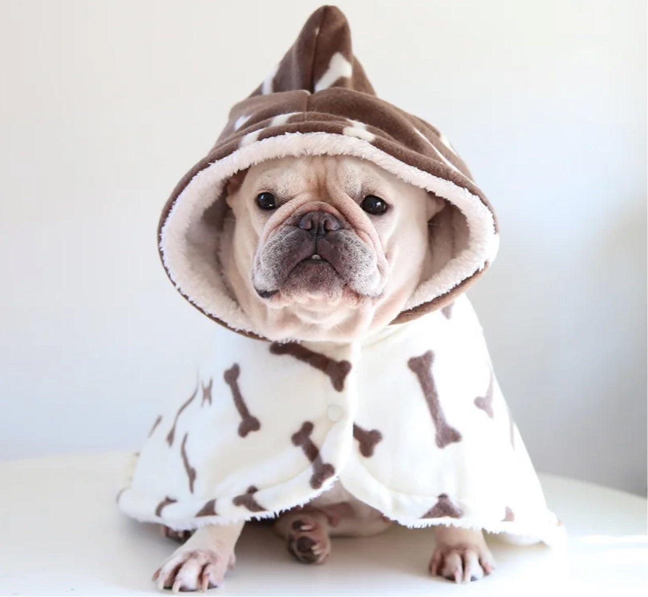 Pet Gown - Brown Bones