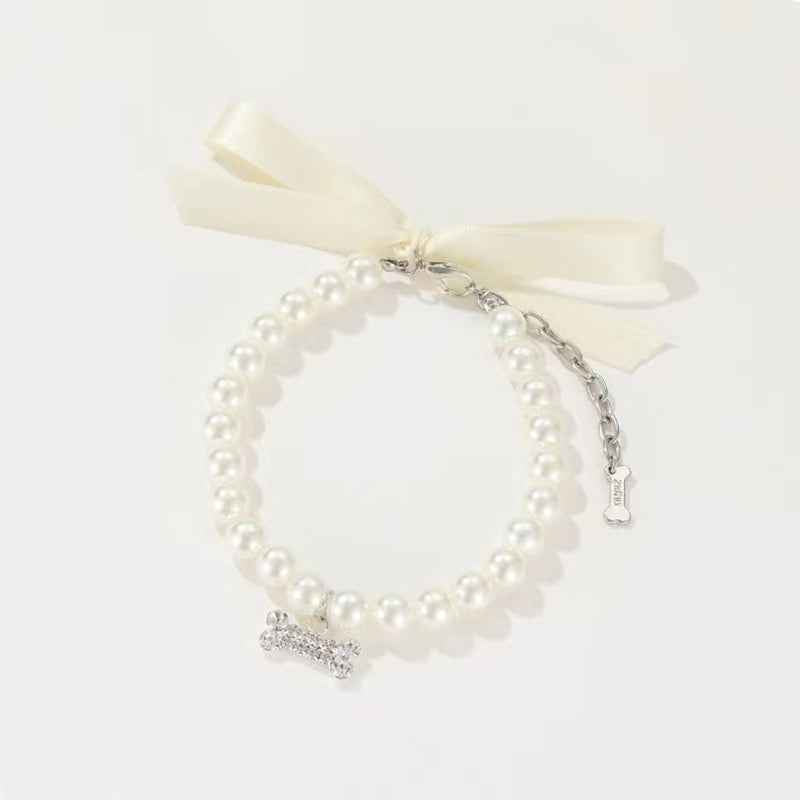 Pearl Dog Necklace