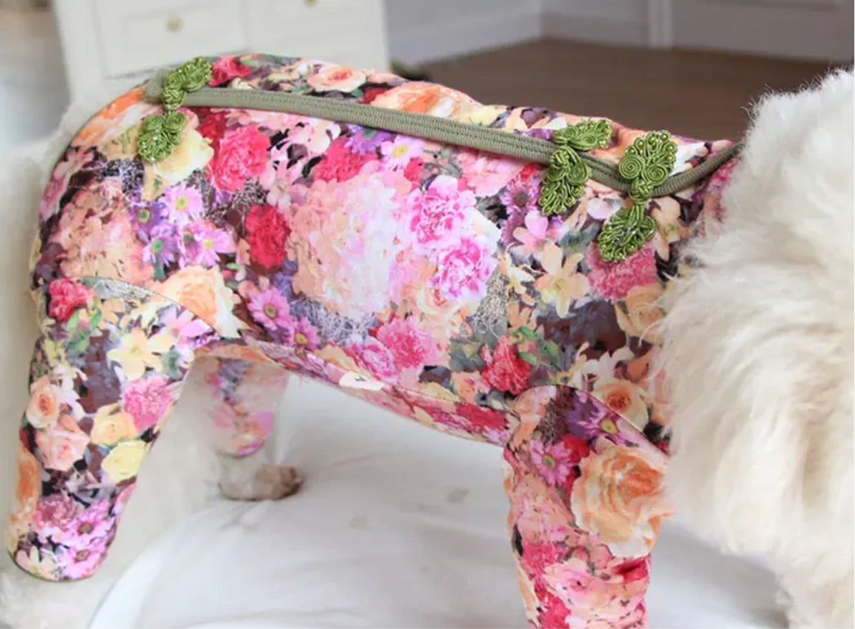 Roses Dog Jumpsuit - Multi