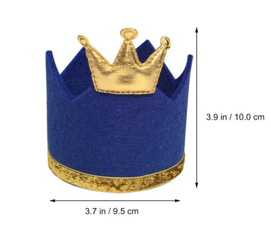 Woof Day Blue Party Crown and Bow Tie Set