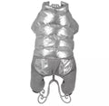 Full Body Dog Tracksuit Coat - Silver/Grey