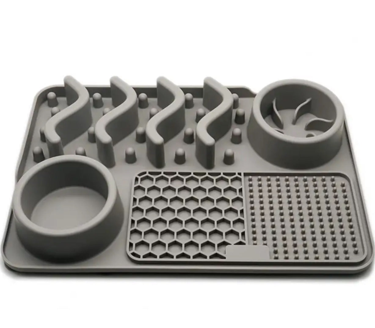 4 in 1 Pet Feeding Mat - Grey