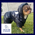 Four-legged Padded Dog Coat - Black