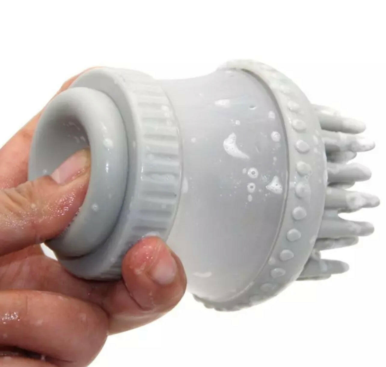 Pet Scrubber Shampoo Dispenser Silicone Brush