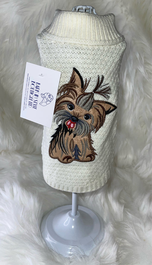 Yorkie Jumper - Cream