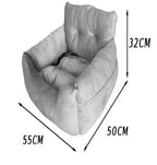 Faux Suede Pet Car Seat - Light Grey