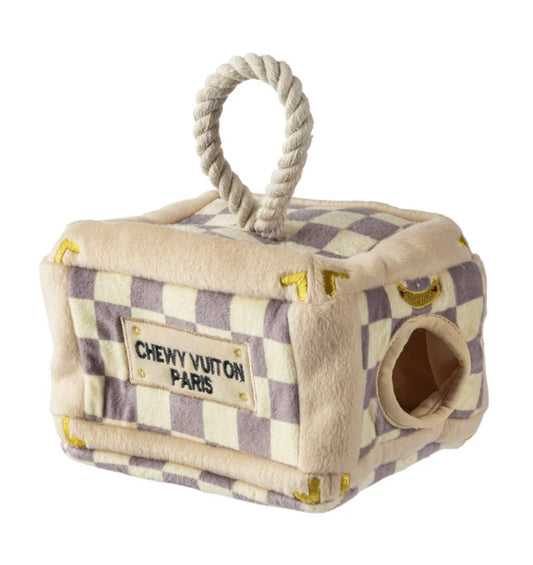 Checker Chewy Vuiton Trunk Toy