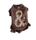 Ruffle Dress - Chocolate