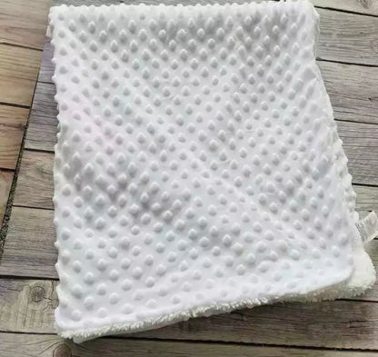 Personalised Embroidered Dog Puppy Pet Blanket - White