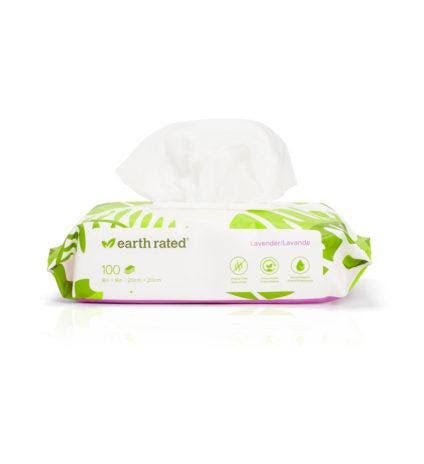 Earth Rated Compostable Dog Wipes 100
