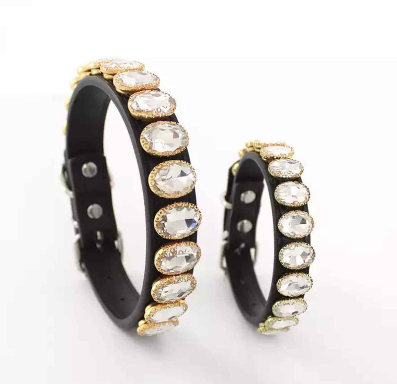 Round Gemstone Collar - Clear