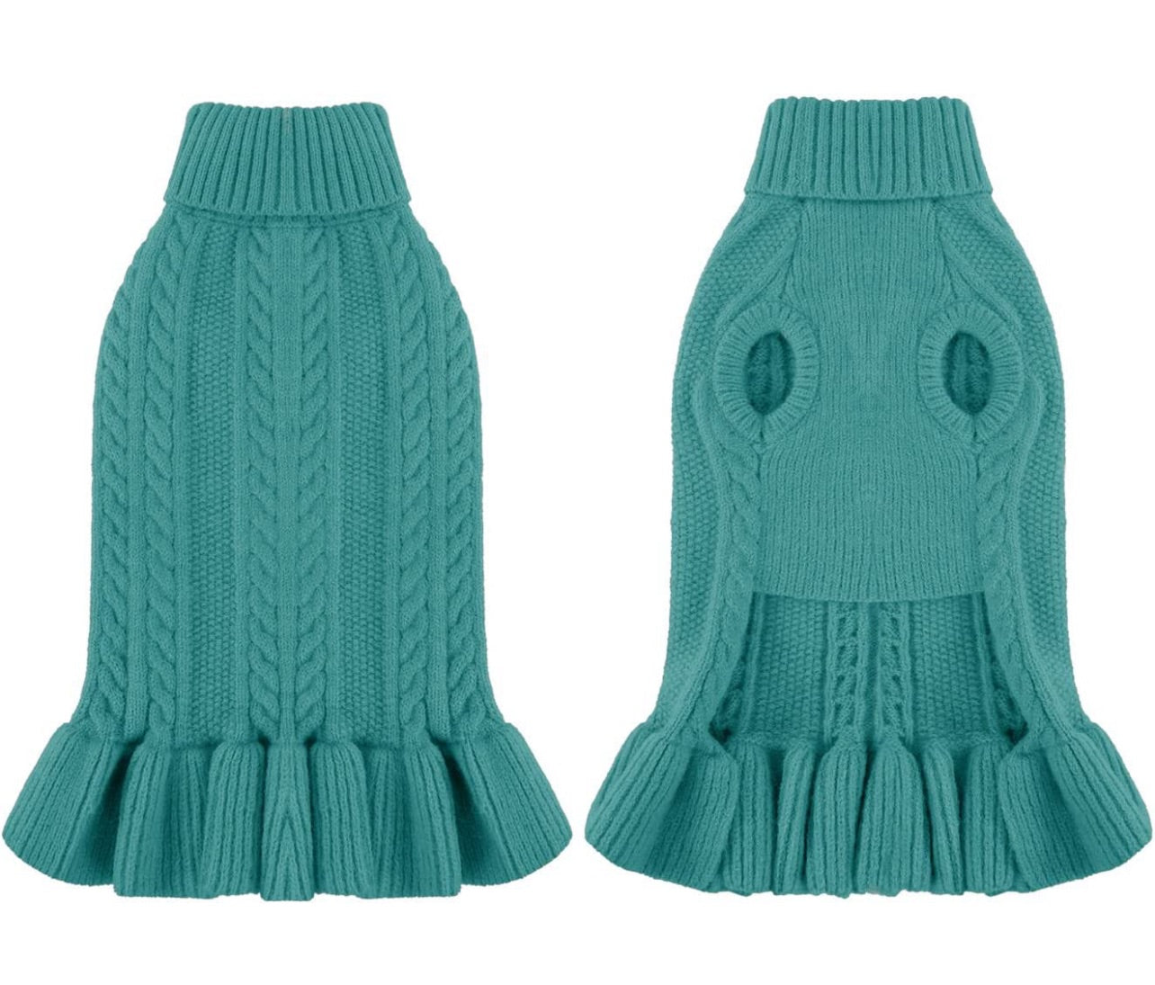 Peplum Knit Jumper - Peacock