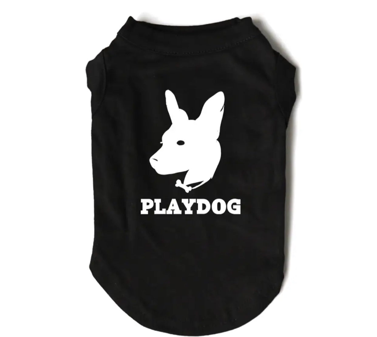 Play Dog Tee - White/Black