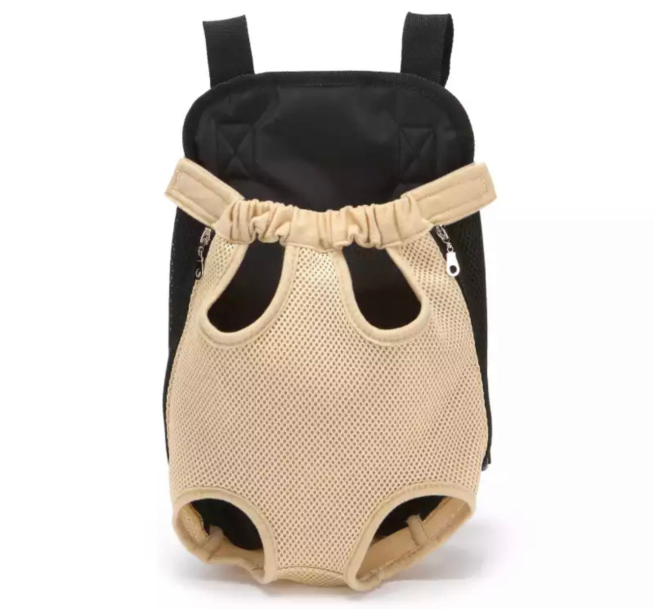 Front Body Mesh Pet Carrier - Beige