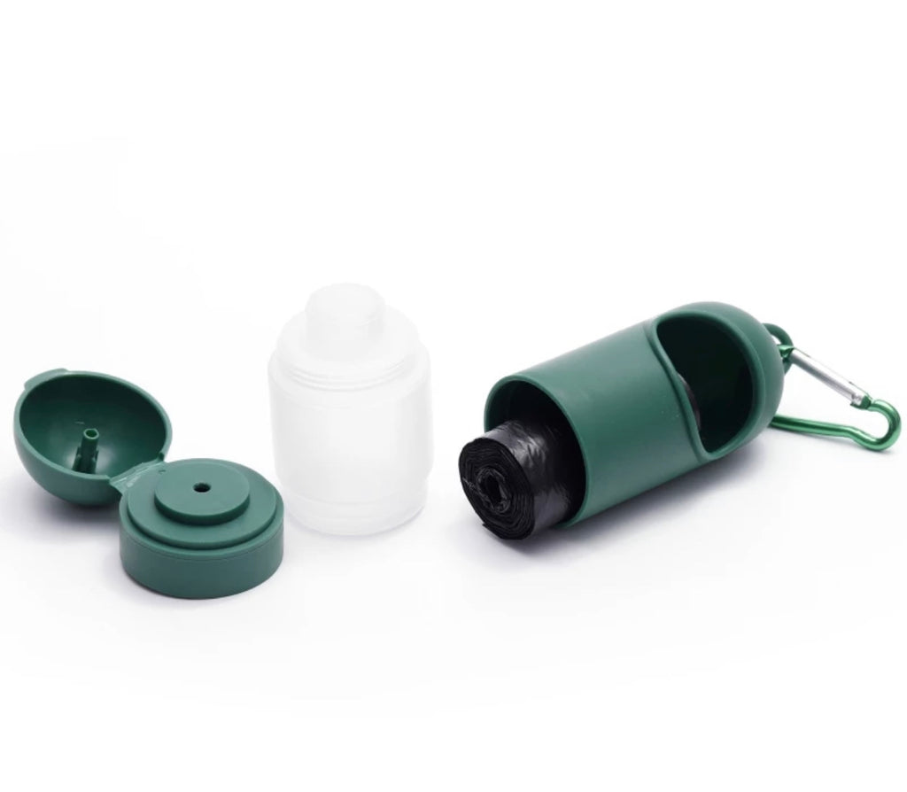 Dog Poop Bag Dispenser and Hand Santizer Gel
