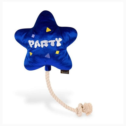 Party Time Best Day Ever Balloon Plush Dog Toy